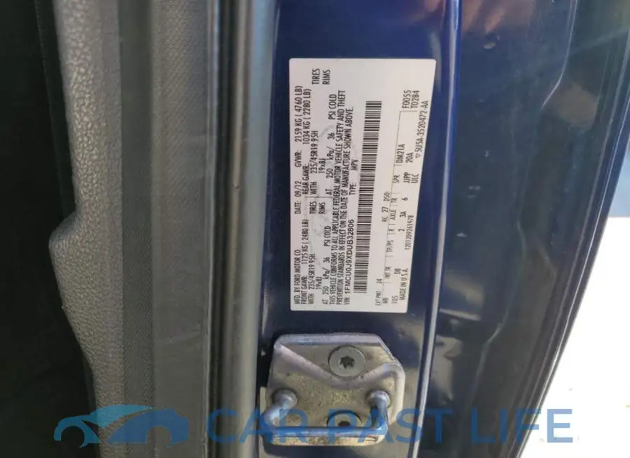 1FMCU0J9XDUB32806# 13
