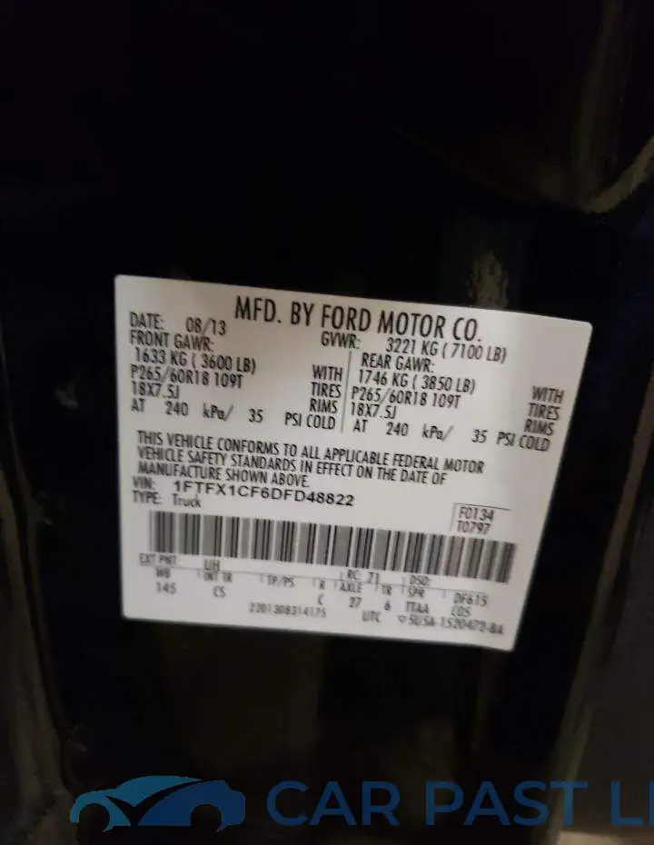 1FTFX1CF6DFD48822# 10