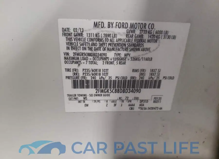 2FMGK5C88DBD34090# 13