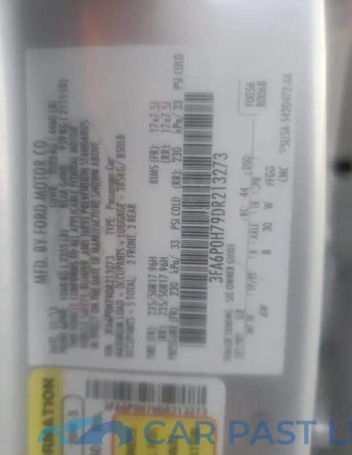 3FA6P0H79DR213273# 13