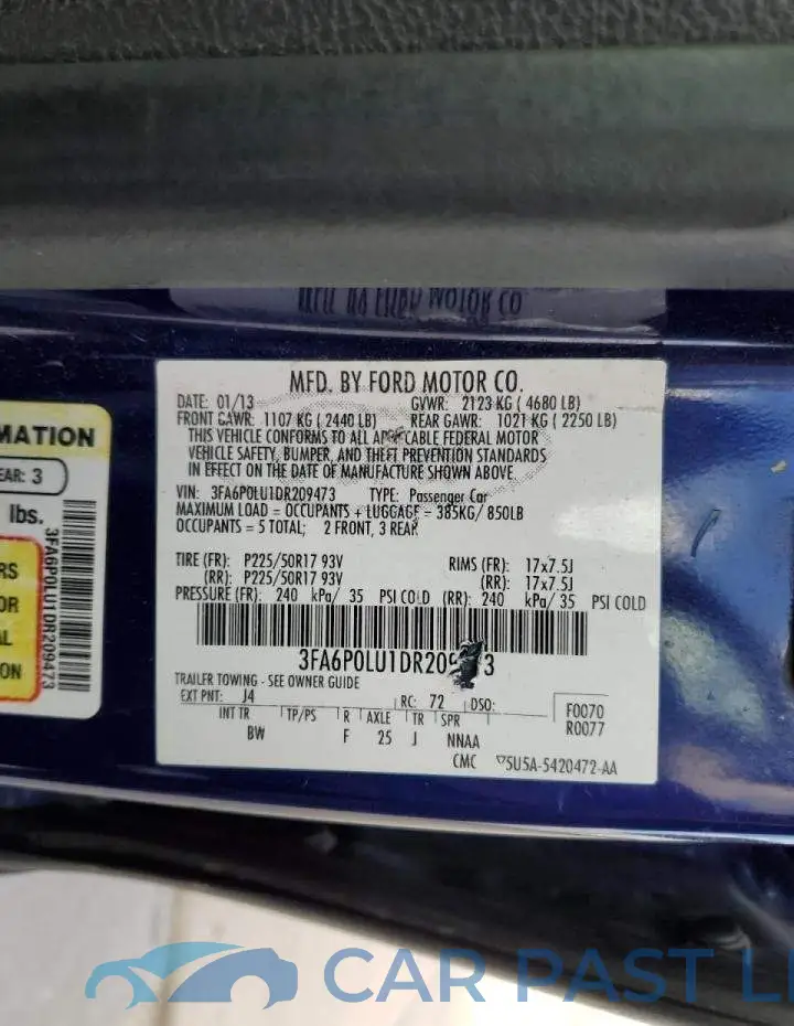 3FA6P0LU1DR209473# 10