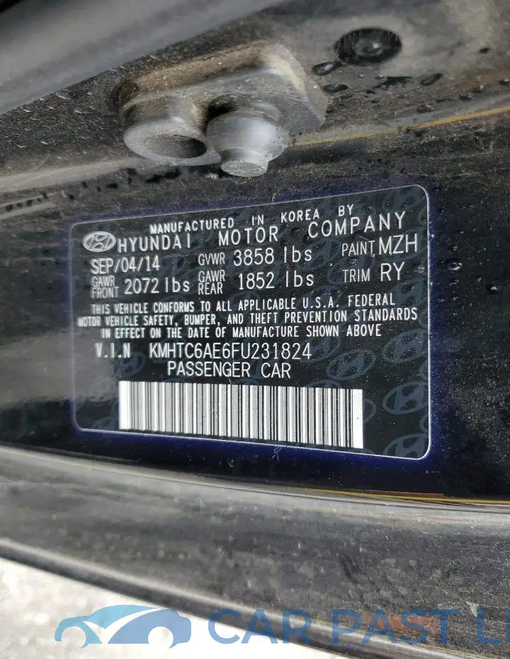 KMHTC6AE6FU231824# 12