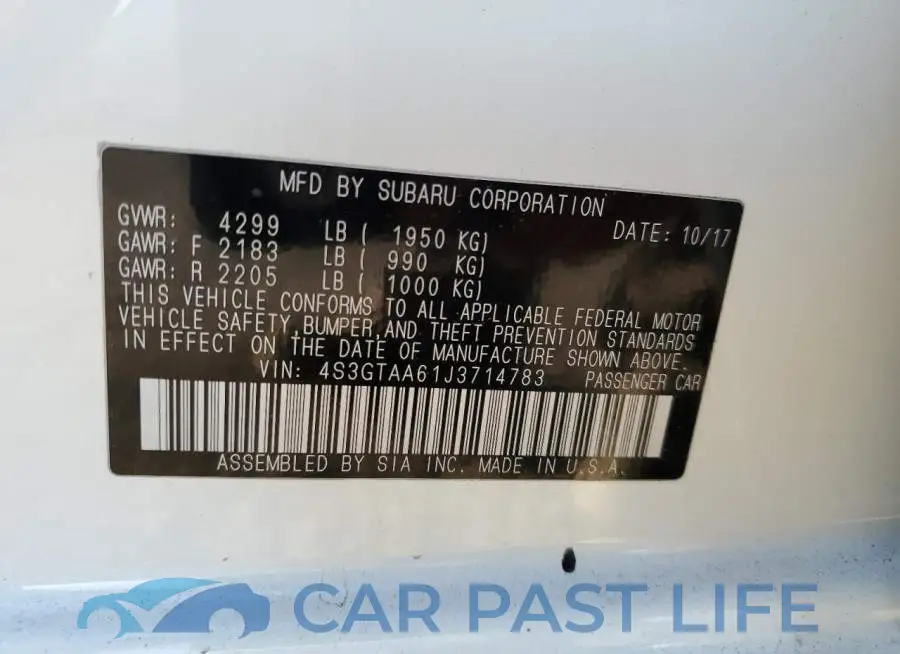 4S3GTAA61J3714783# 13