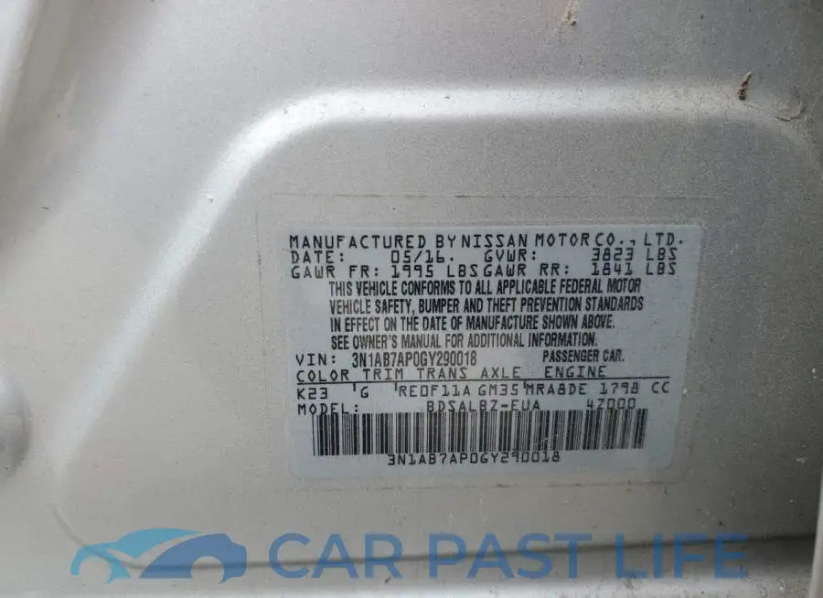 3N1AB7AP0GY290018# 12