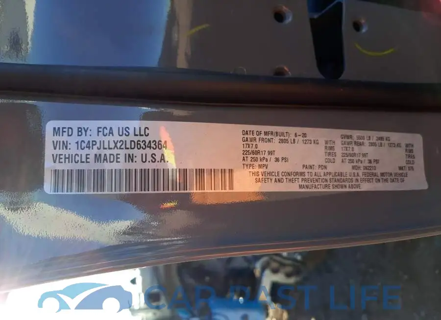 1C4PJLLX2LD634364# 10