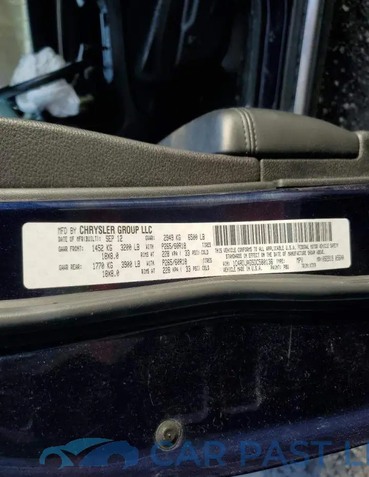 1C4RDJAG5DC580136# 13