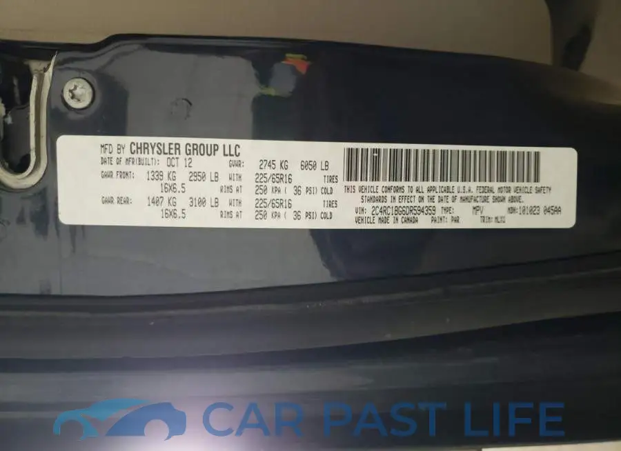 2C4RC1BG6DR594359# 10