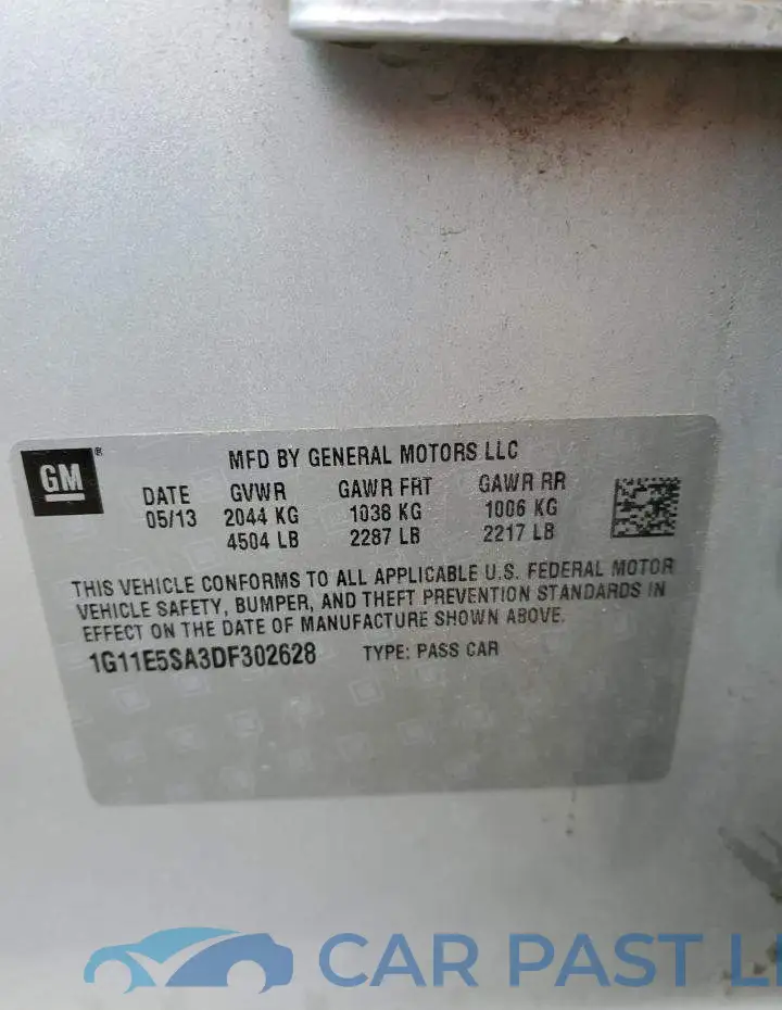 1G11E5SA3DF302628# 10