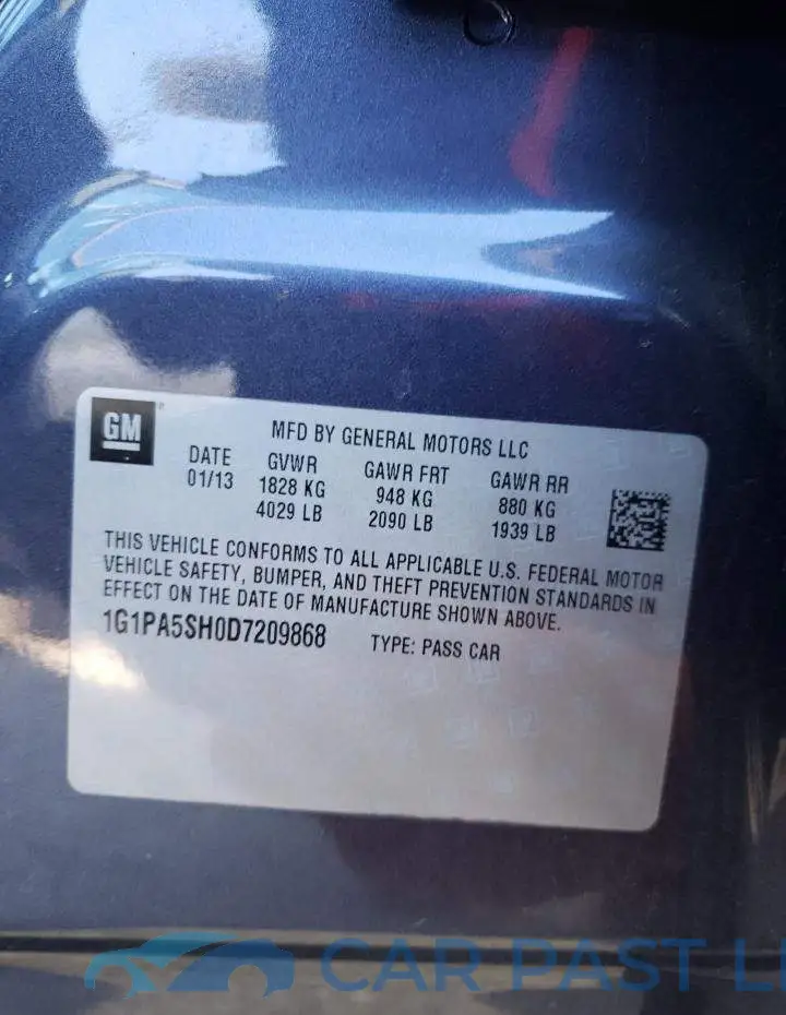1G1PA5SH0D7209868# 10