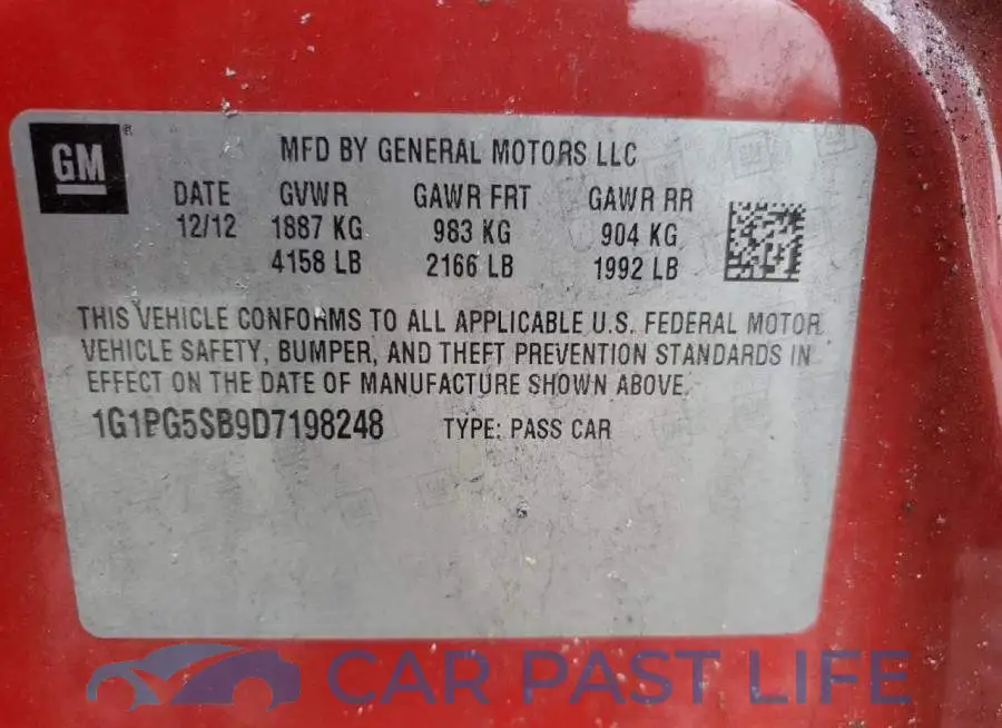 1G1PG5SB9D7198248# 12