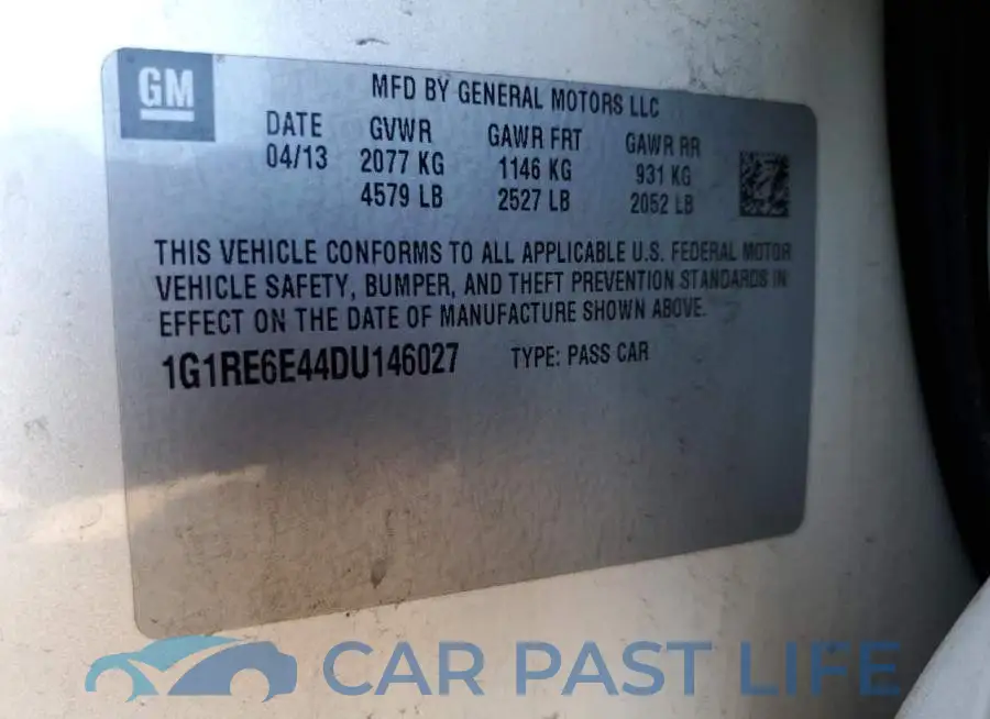 1G1RE6E44DU146027# 12