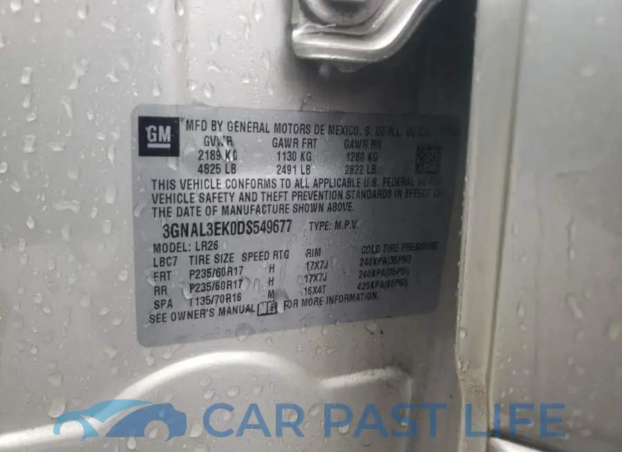 3GNAL3EK0DS549677# 13