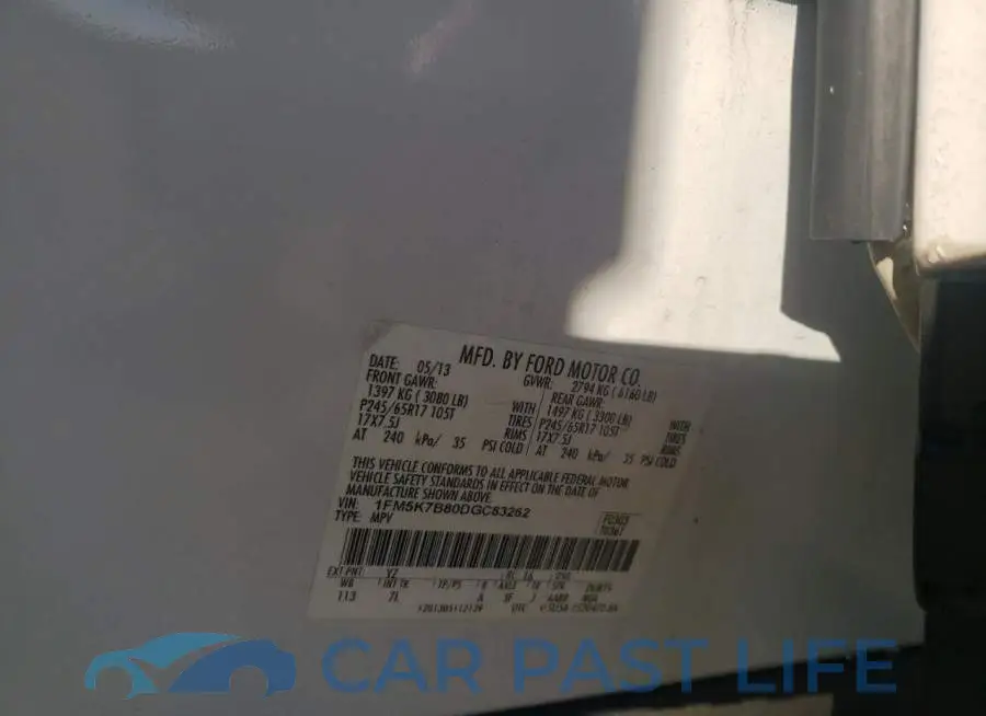 1FM5K7B80DGC83262# 13