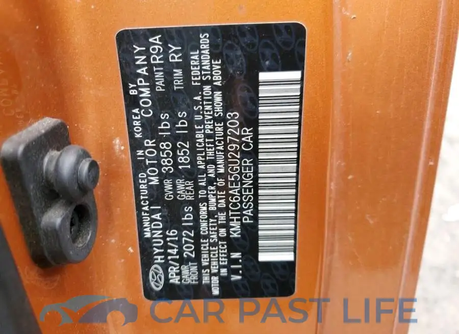 KMHTC6AE5GU297203# 13