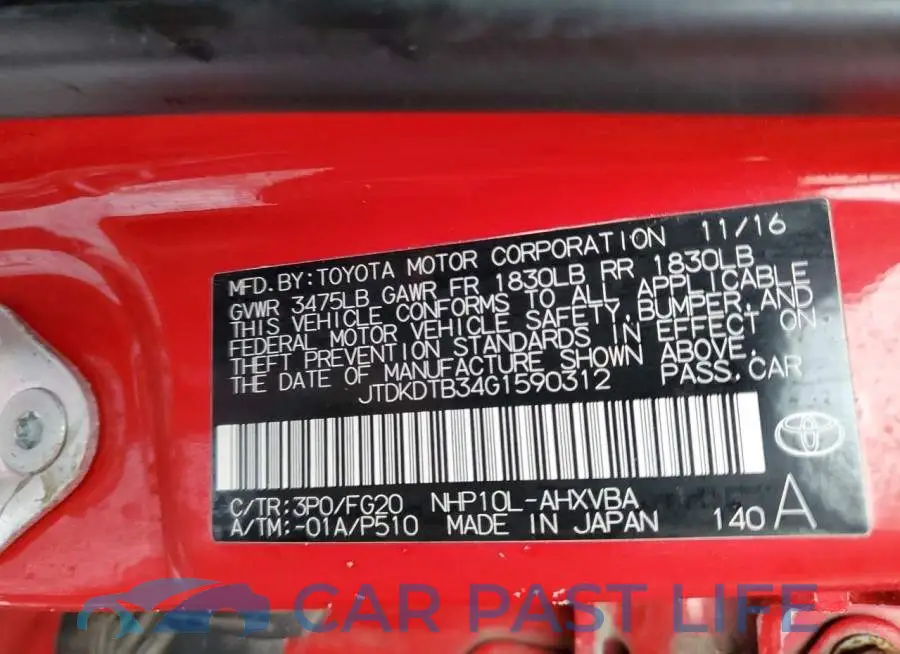 JTDKDTB34G1590312# 12