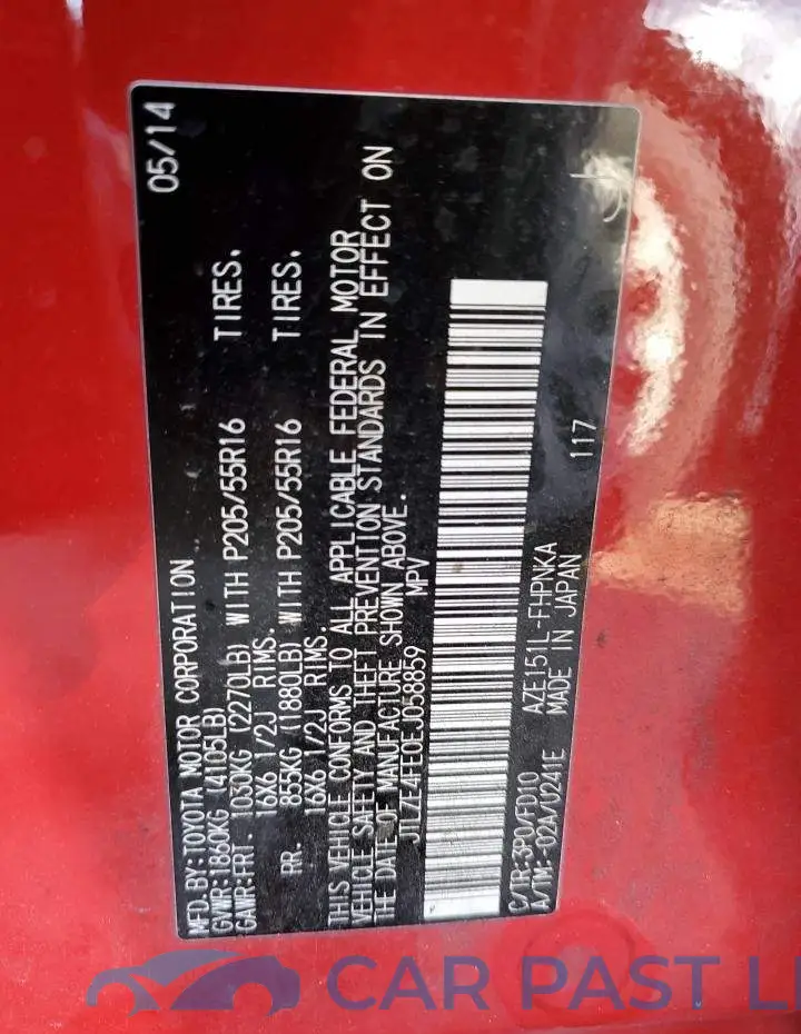 JTLZE4FE0EJ058859# 12