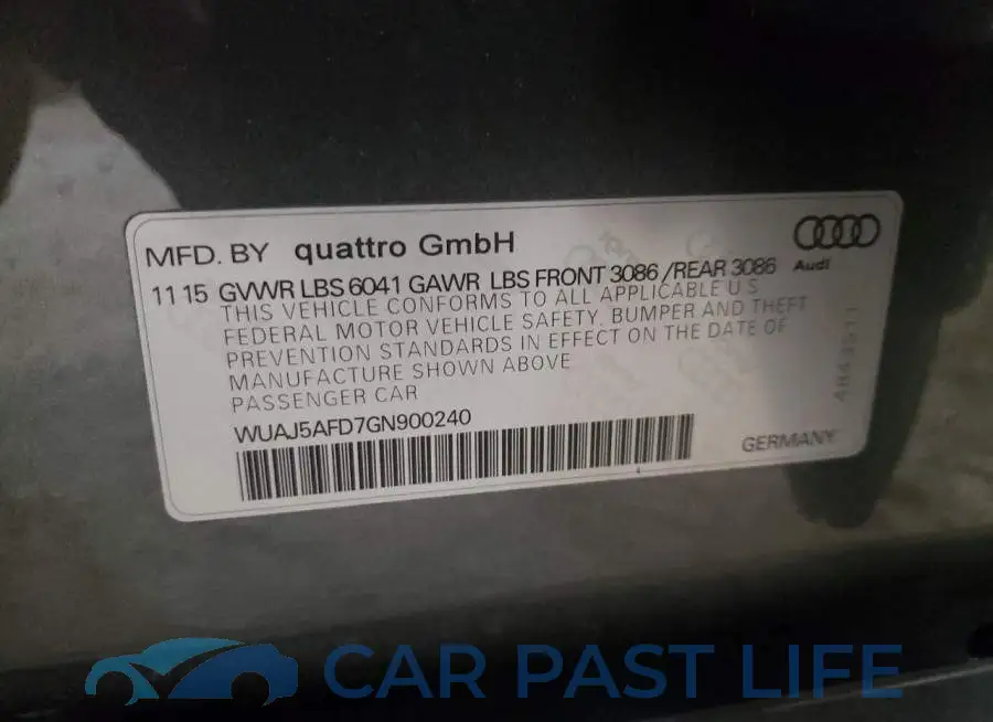 WUAJ5AFD7GN900240# 13