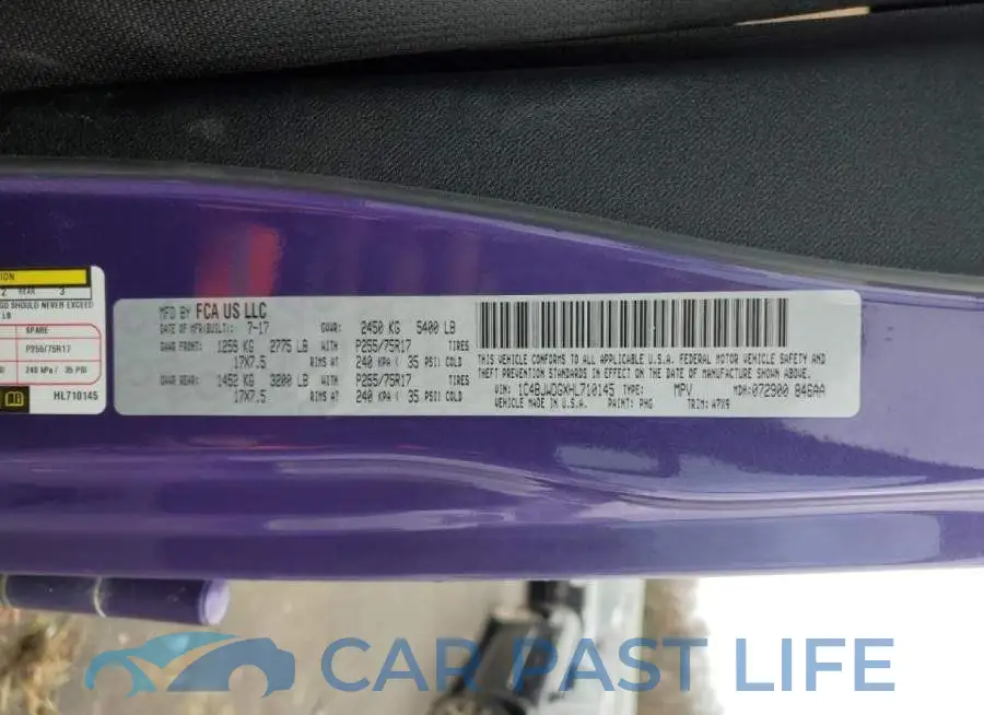 1C4BJWDGXHL710145# 12