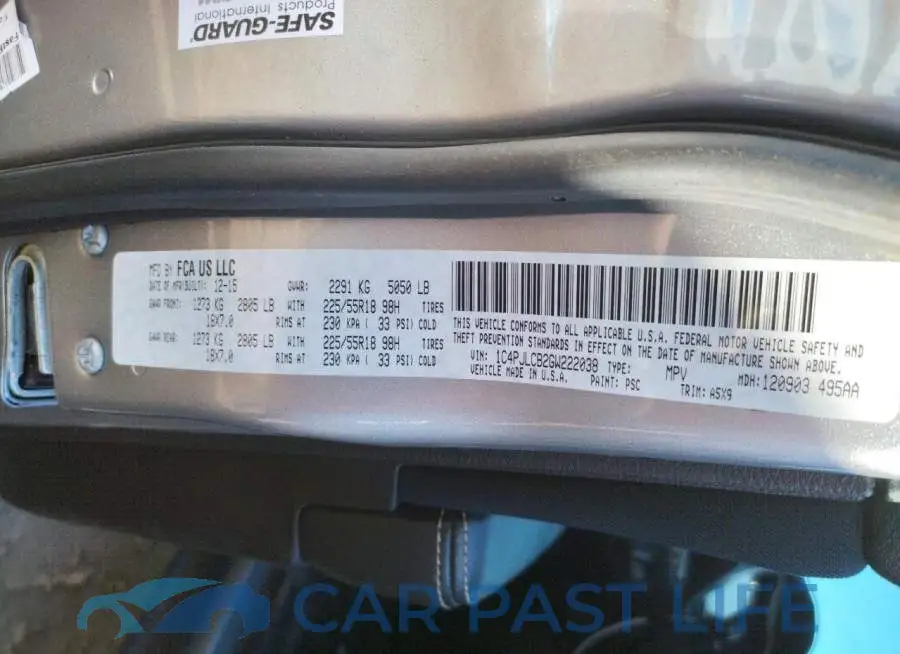 1C4PJLCB2GW222038# 13