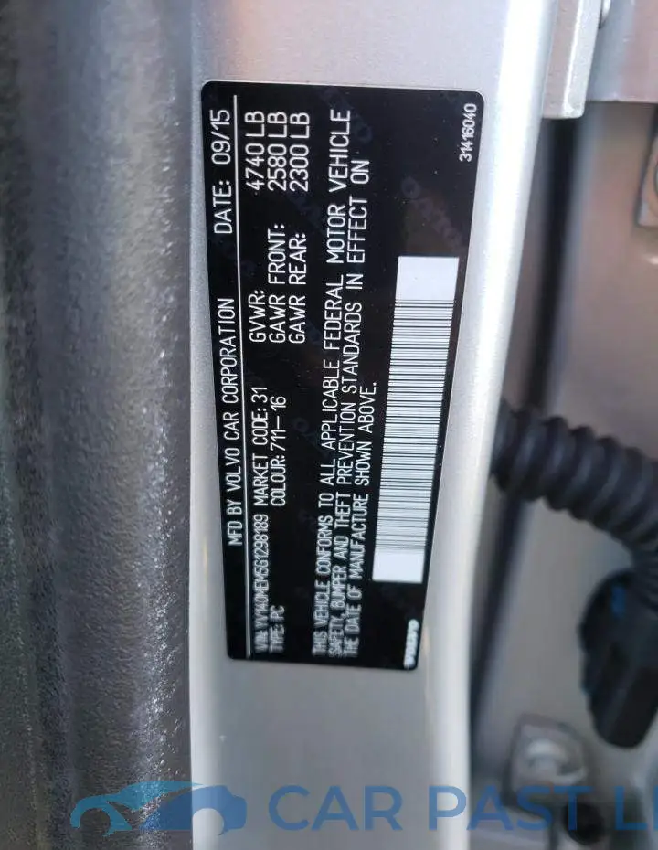 YV140MEM5G1298189# 12