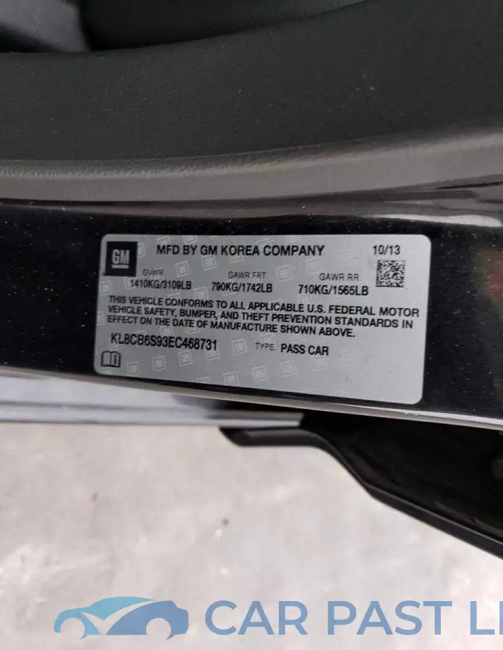 KL8CB6S93EC468731# 12