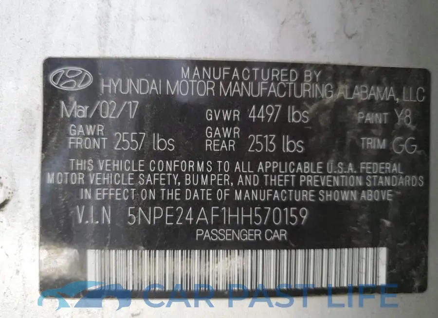 5NPE24AF1HH570159# 10