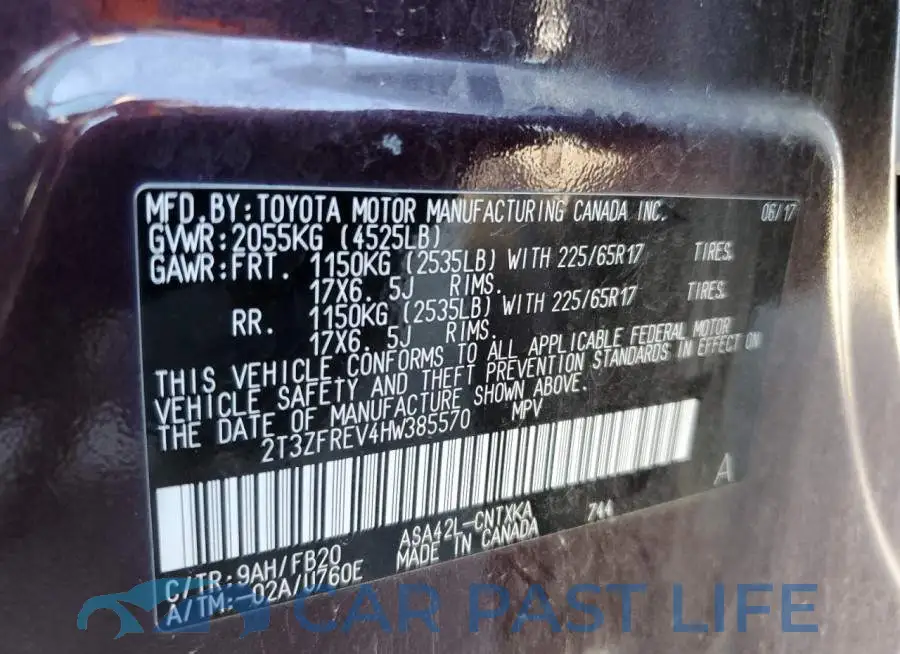 2T3ZFREV4HW385570# 10