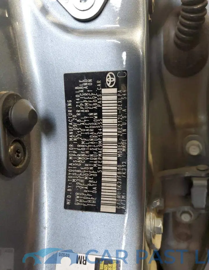 5YFEPMAE9MP164555# 10