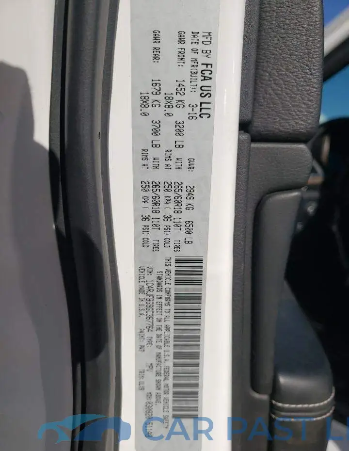 1C4RJFBG9GC367764# 13