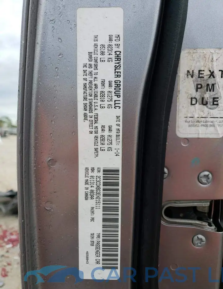 2C3CDXBG3EH215111# 12
