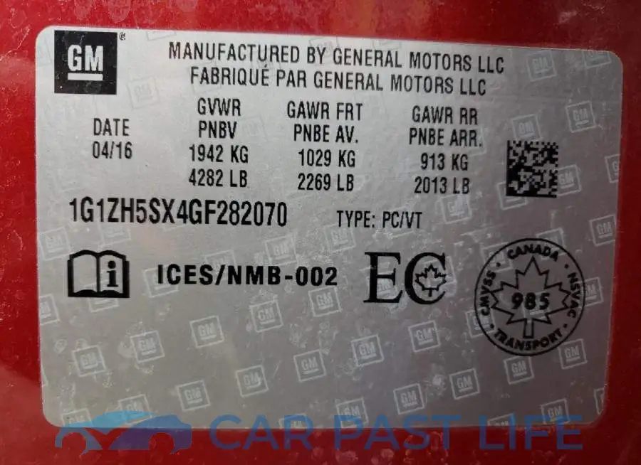 1G1ZH5SX4GF282070# 10