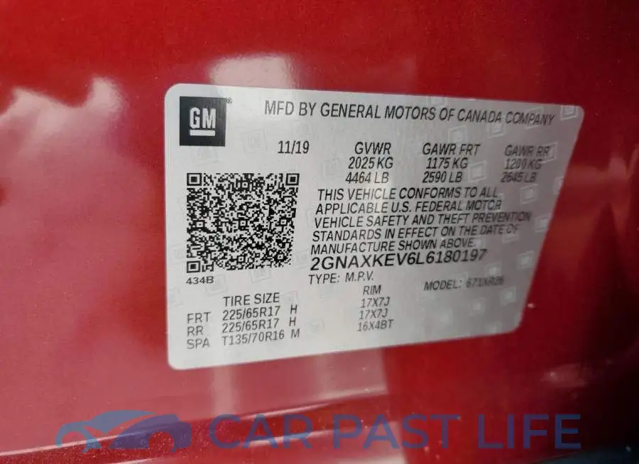 2GNAXKEV6L6180197# 10