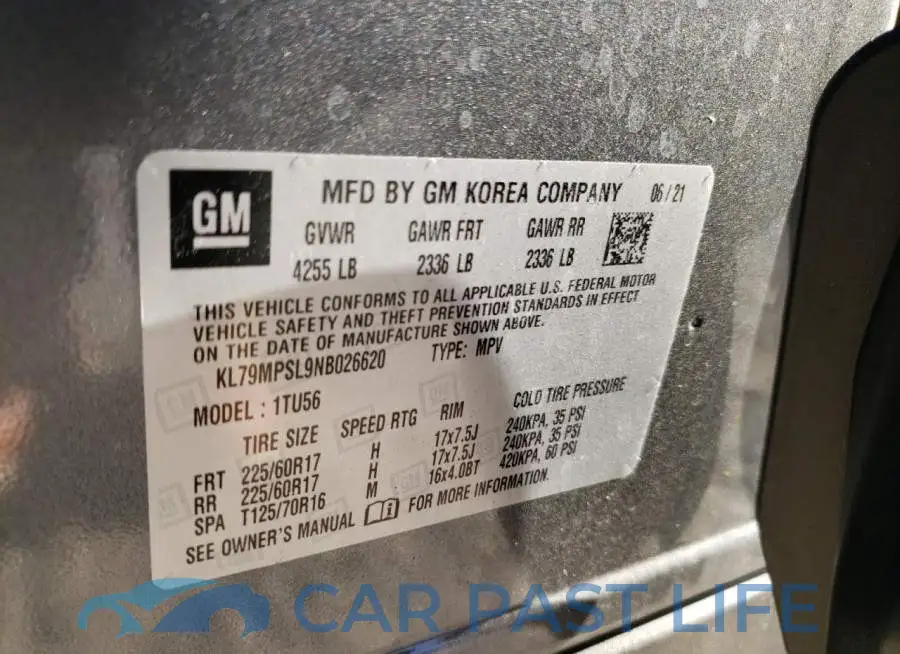 KL79MPSL9NB026620# 13