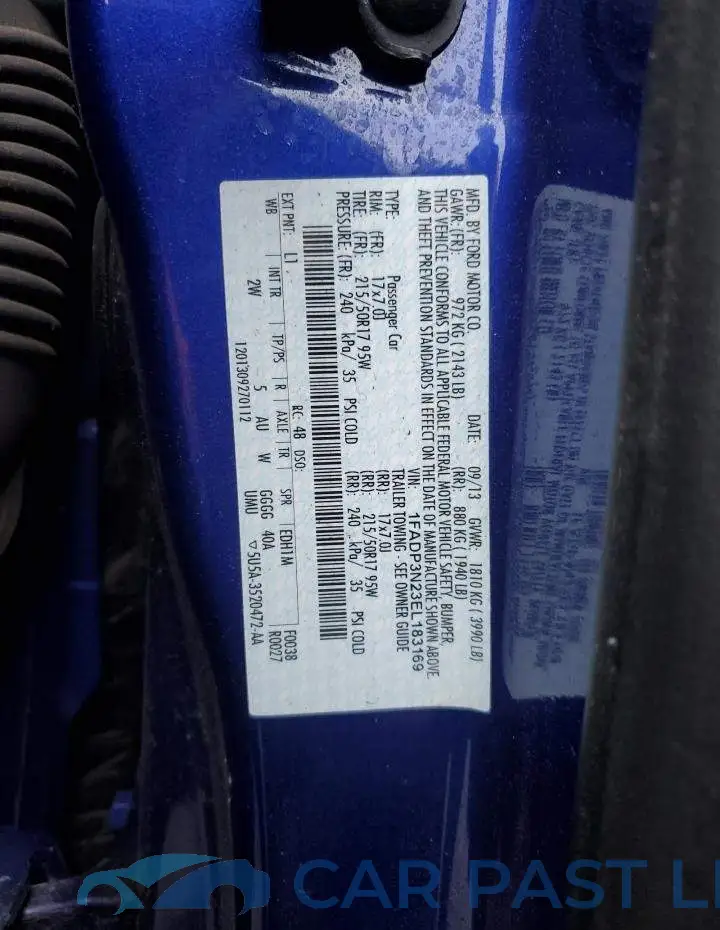 1FADP3N23EL183169# 12