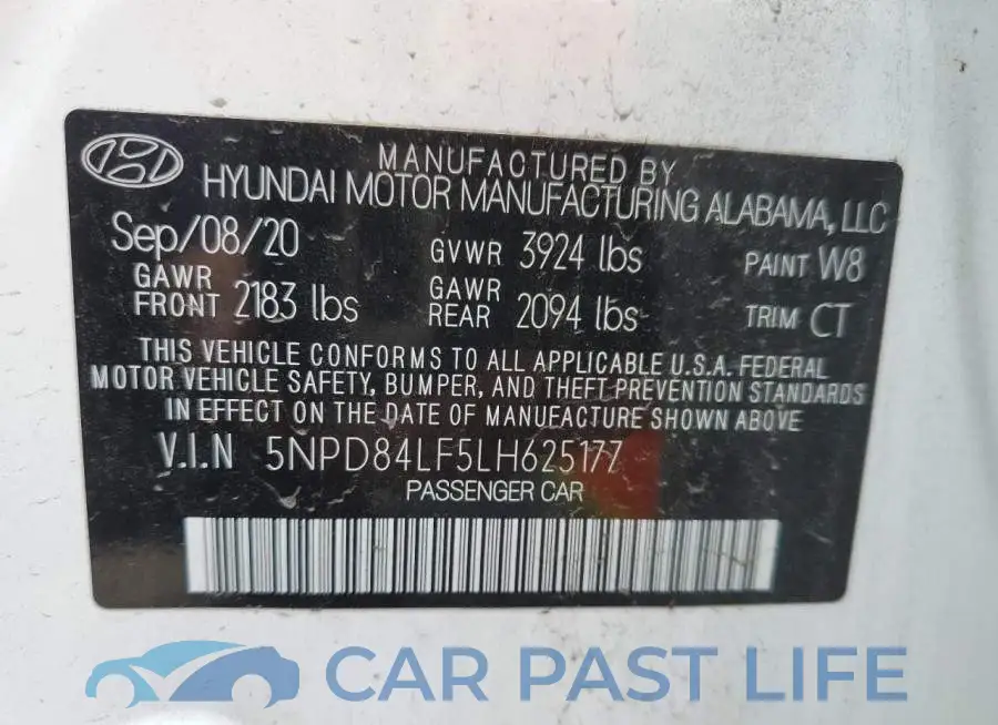 5NPD84LF5LH625177# 13