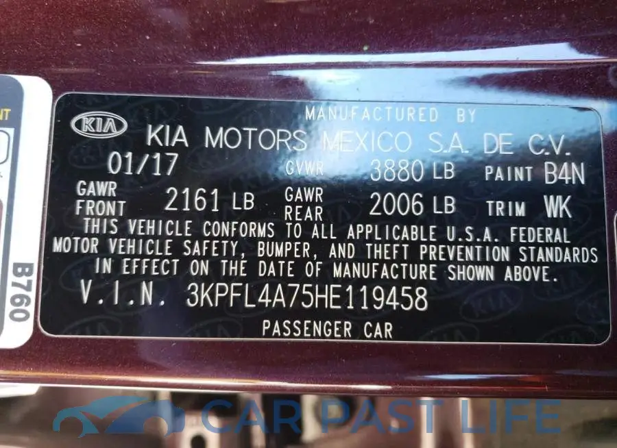 3KPFL4A75HE119458# 12
