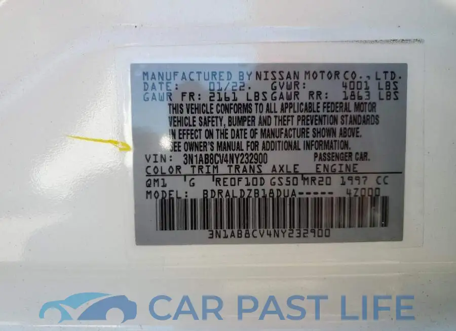 3N1AB8CV4NY232900# 10