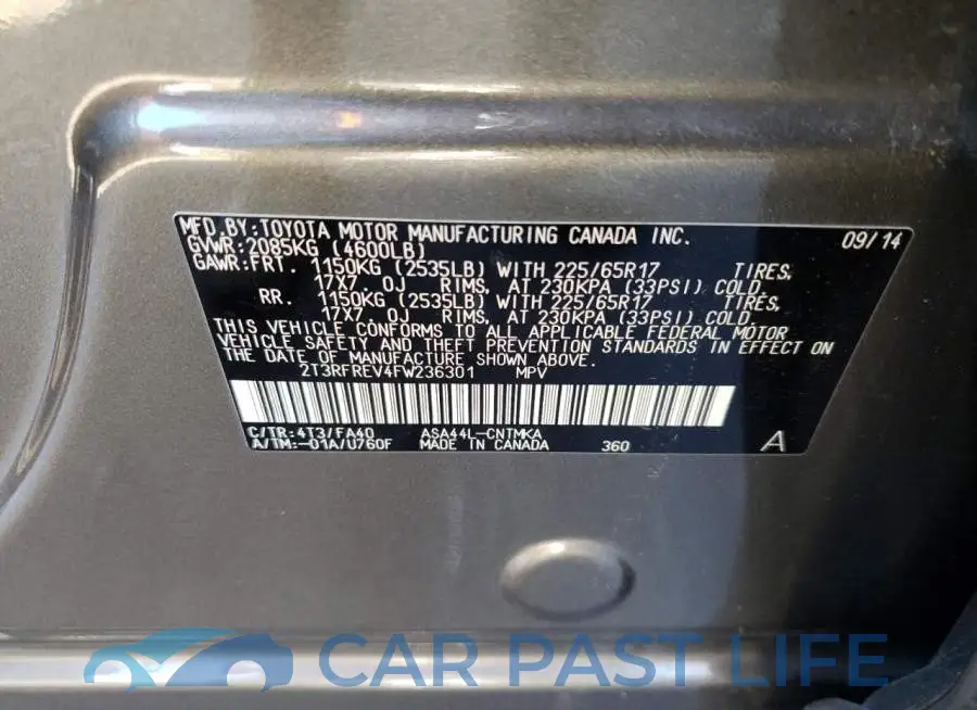 2T3RFREV4FW236301# 13