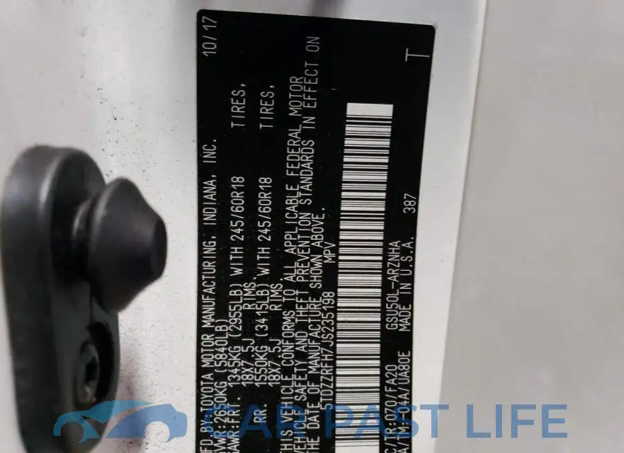 5TDZZRFH7JS235198# 13