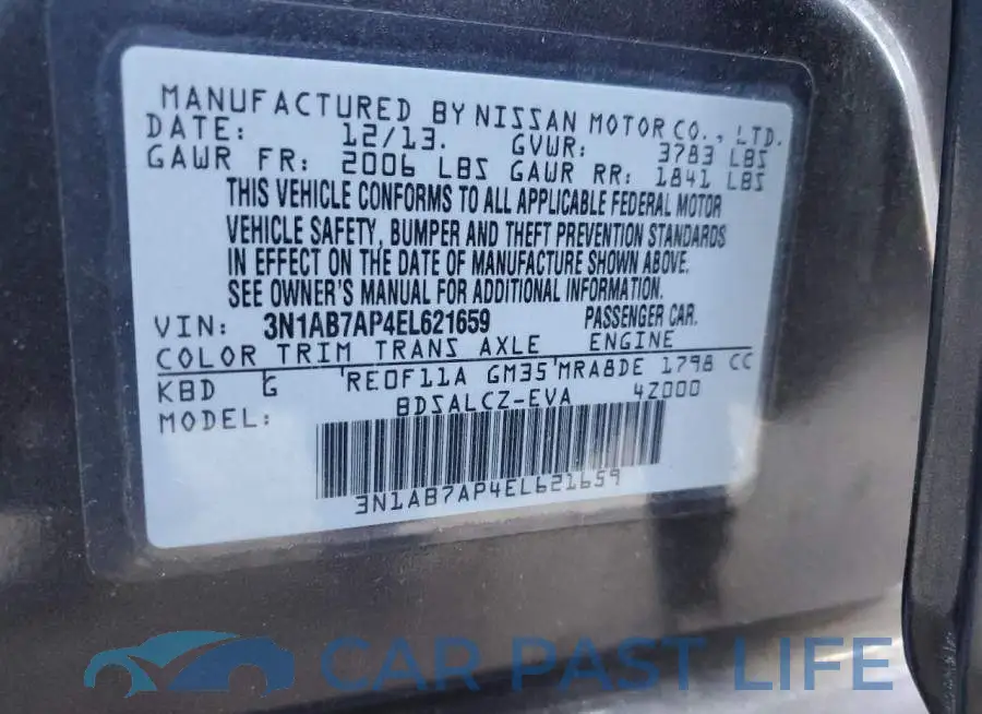 3N1AB7AP4EL621659# 12