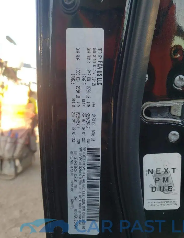 3C4PDCBG3GT153564# 13