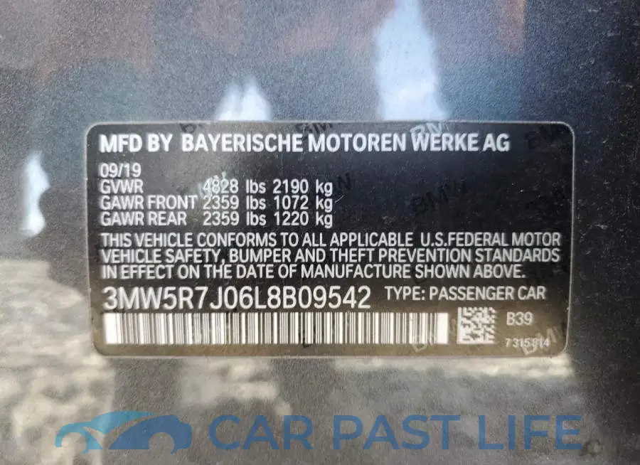 3MW5R7J06L8B09542# 10