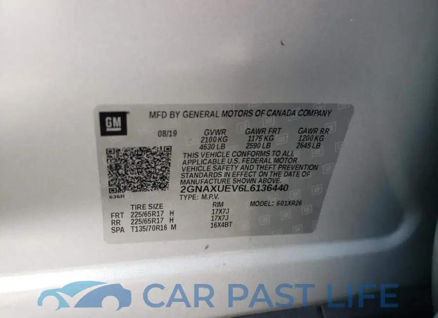 2GNAXUEV6L6136440# 10