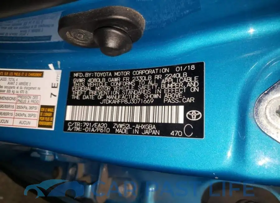 JTDKARFP8J3071669# 10