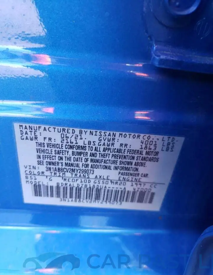 3N1AB8CV2MY299073# 12