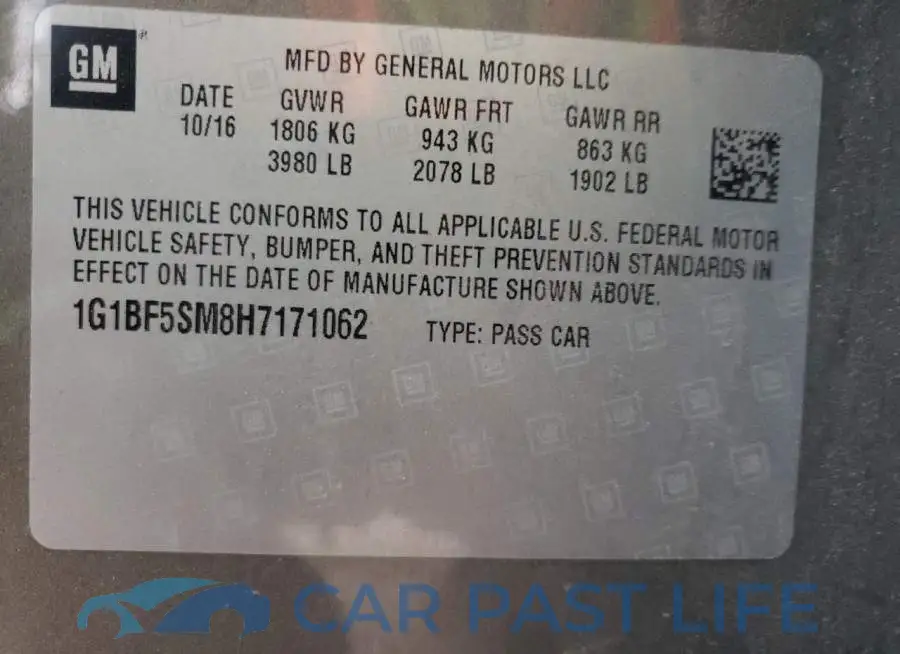 1G1BF5SM8H7171062# 12
