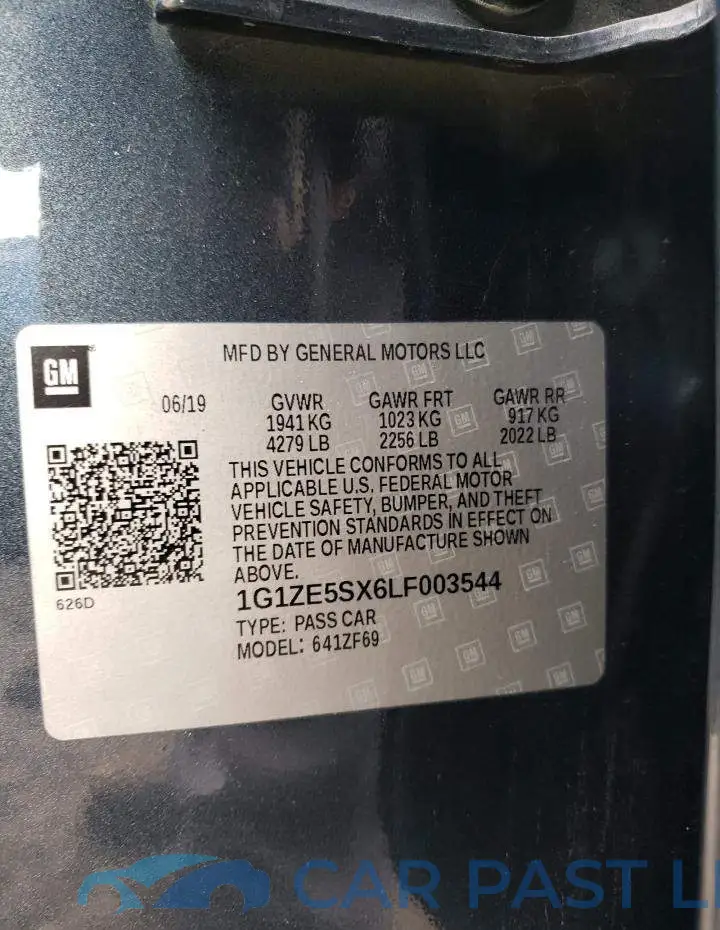 1G1ZE5SX6LF003544# 13