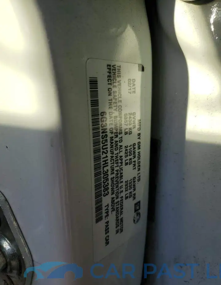 6G3NS5U21HL305383# 12