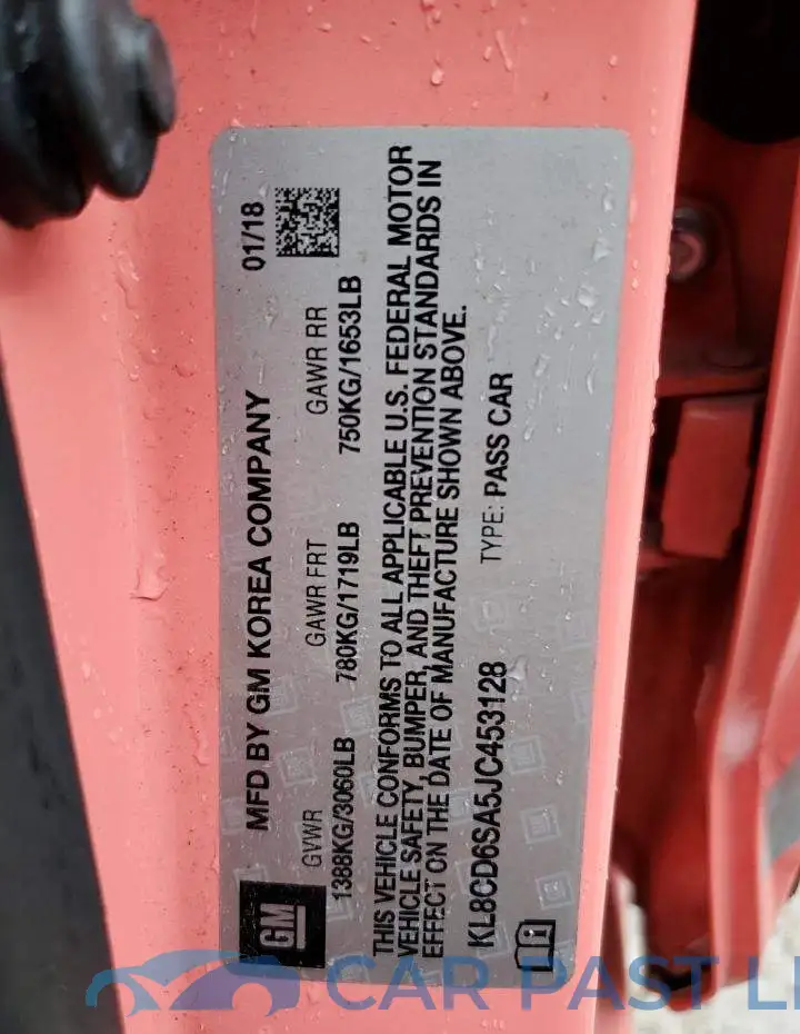 KL8CD6SA5JC453128# 8
