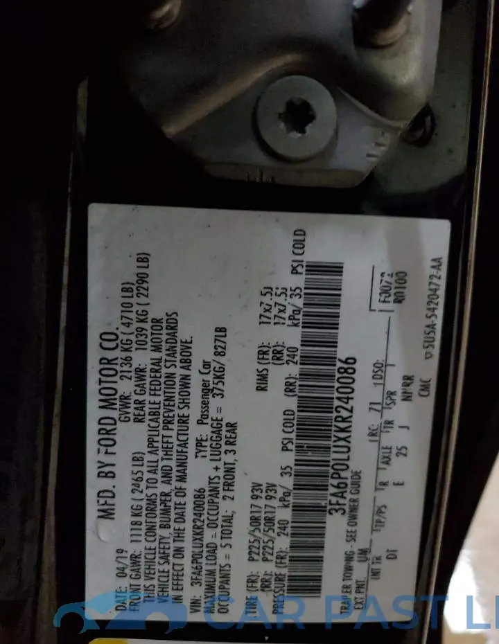 3FA6P0LUXKR240086# 12